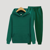 Men’s and women’s fleece hoodie joggers winter tracksuit set