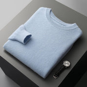 Men’s crew neck soft knitted winter sweater