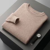 Men’s crew neck soft knitted winter sweater
