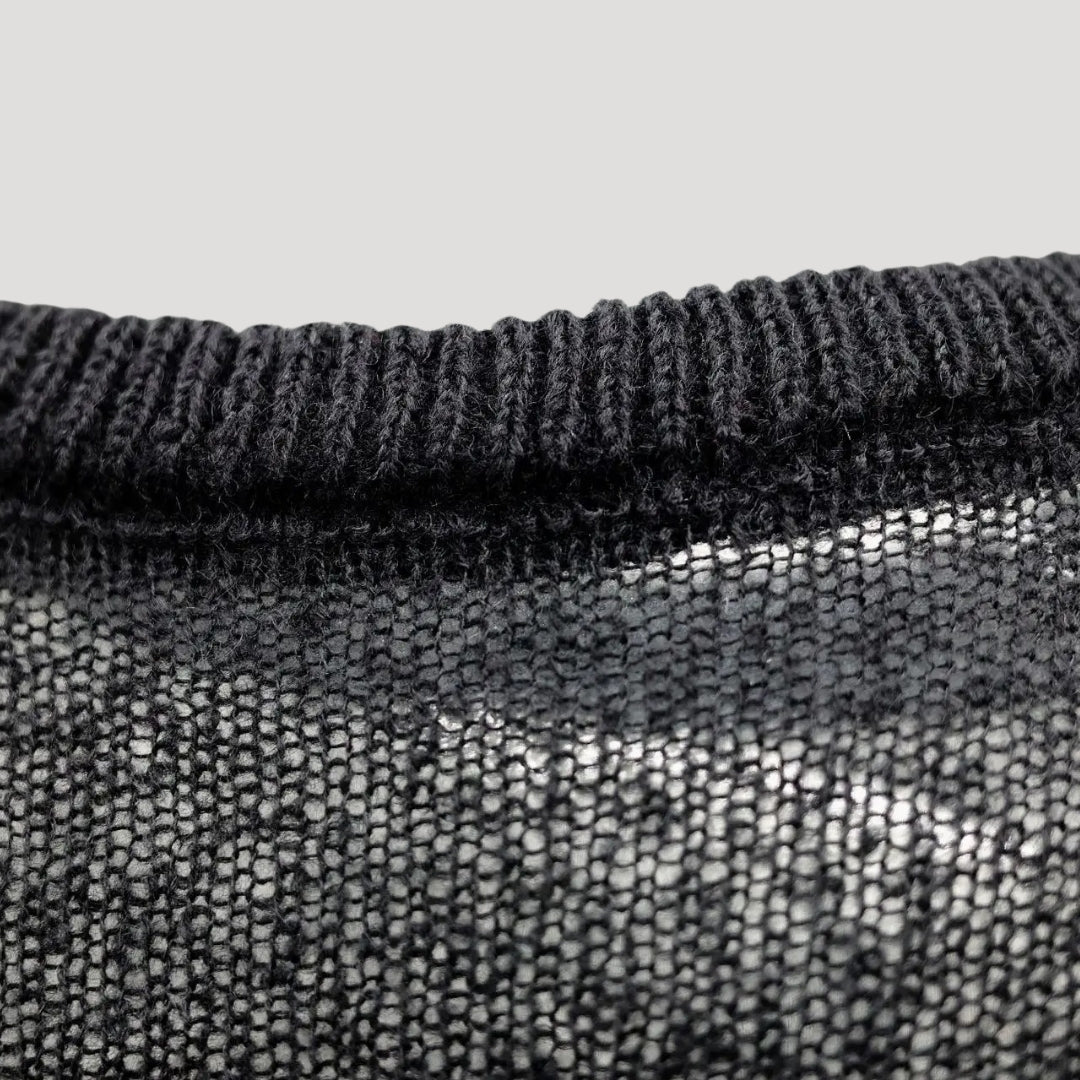 Women’s sheer mohair-blend fitted sweater