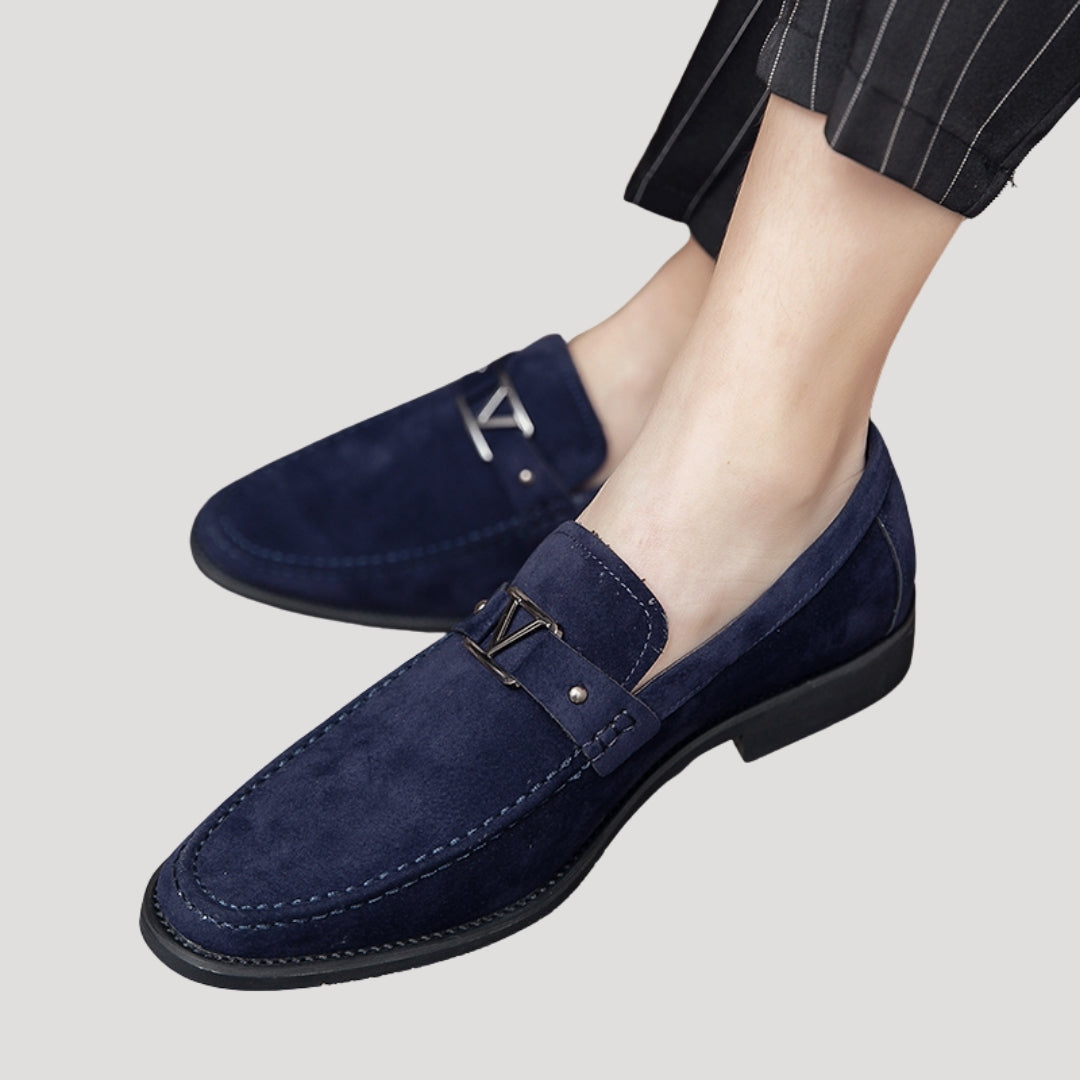 Men’s suede loafers smart casual shoes