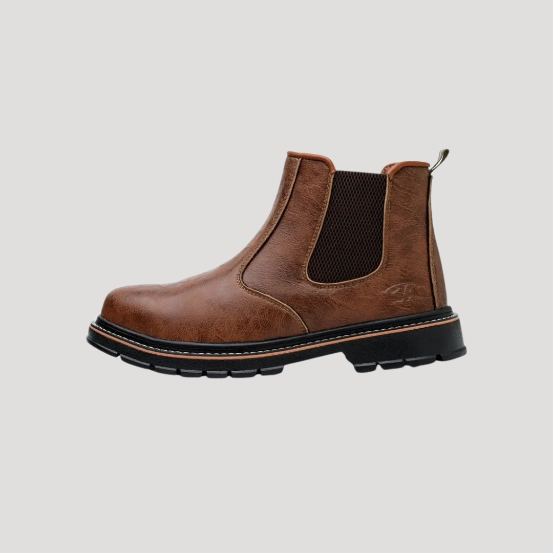 Men leather chelsea boots