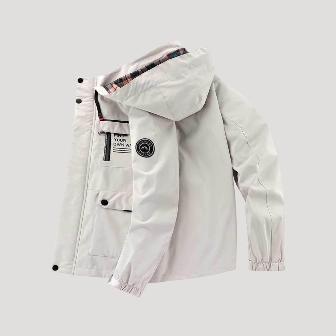 Men waterproof padded hooded winter jacket