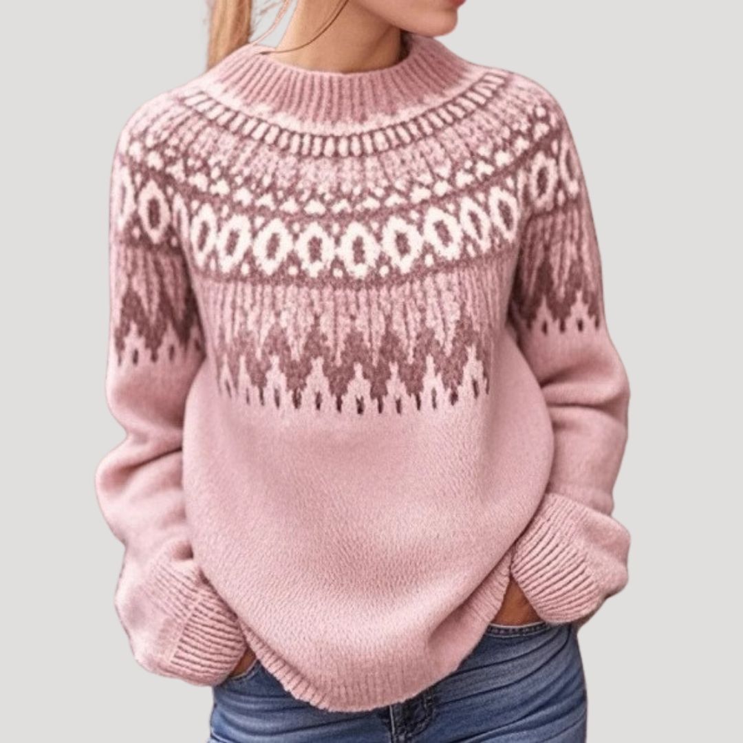 Women’s fair isle chunky knit oversized jumper