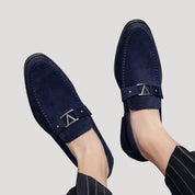 Men’s suede loafers smart casual shoes