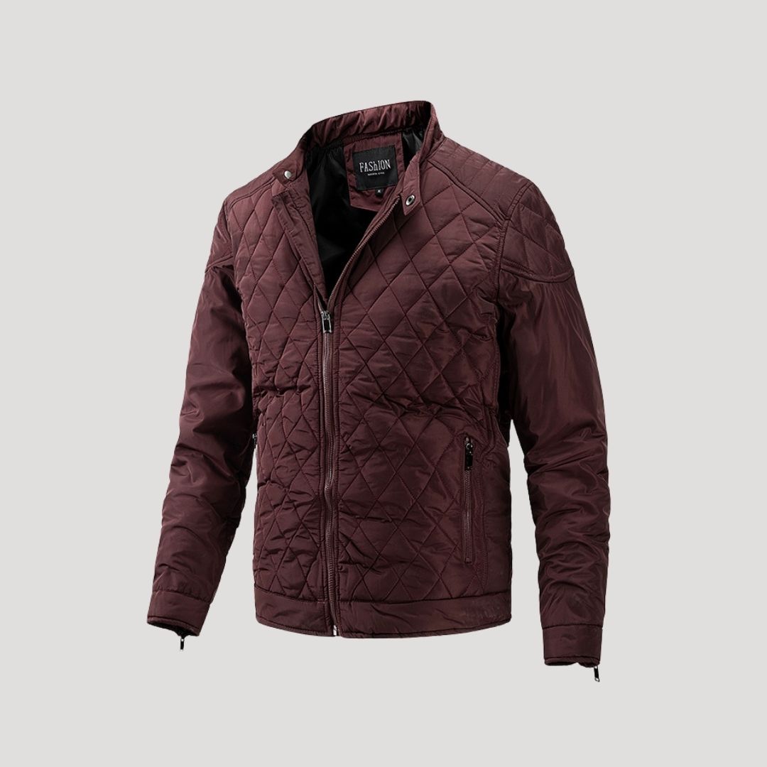 Men’s quilted waterproof winter jacket coat