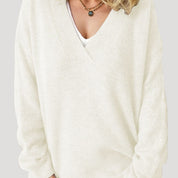 Women’s oversized knitted pink warm winter jumper