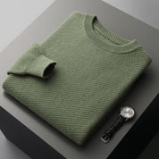 Men’s crew neck soft knitted winter sweater