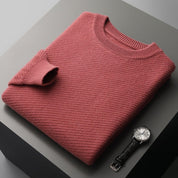 Men’s crew neck soft knitted winter sweater