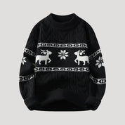 Holiday reindeer knit sweater