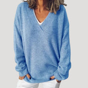Women’s oversized knitted pink warm winter jumper
