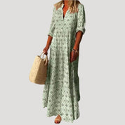 Women’s boho floral maxi summer beach dress