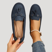 Women’s tassel slip ins – flat driving loafers