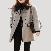 Women’s wool overcoat – double breasted winter coat