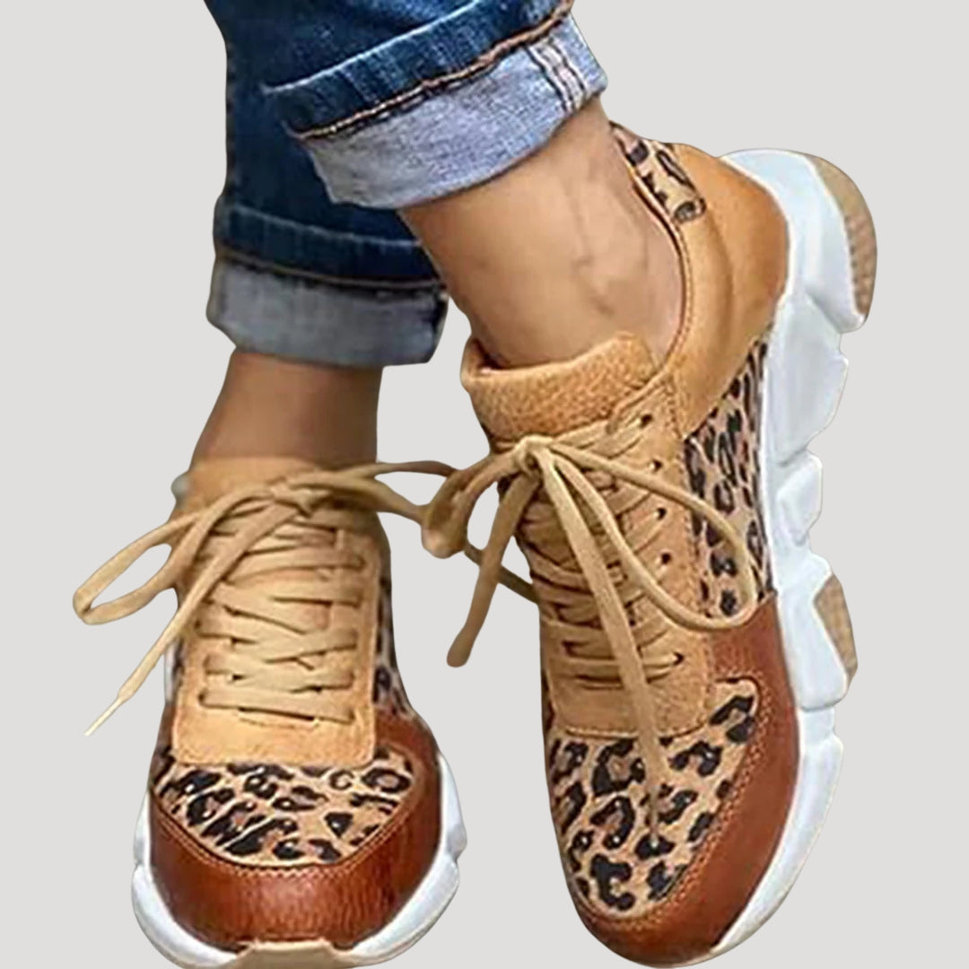 Women’s spring animal print trainers