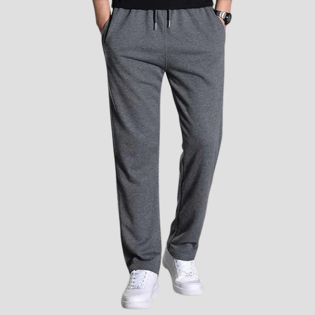 Men soft fleece jogger trousers