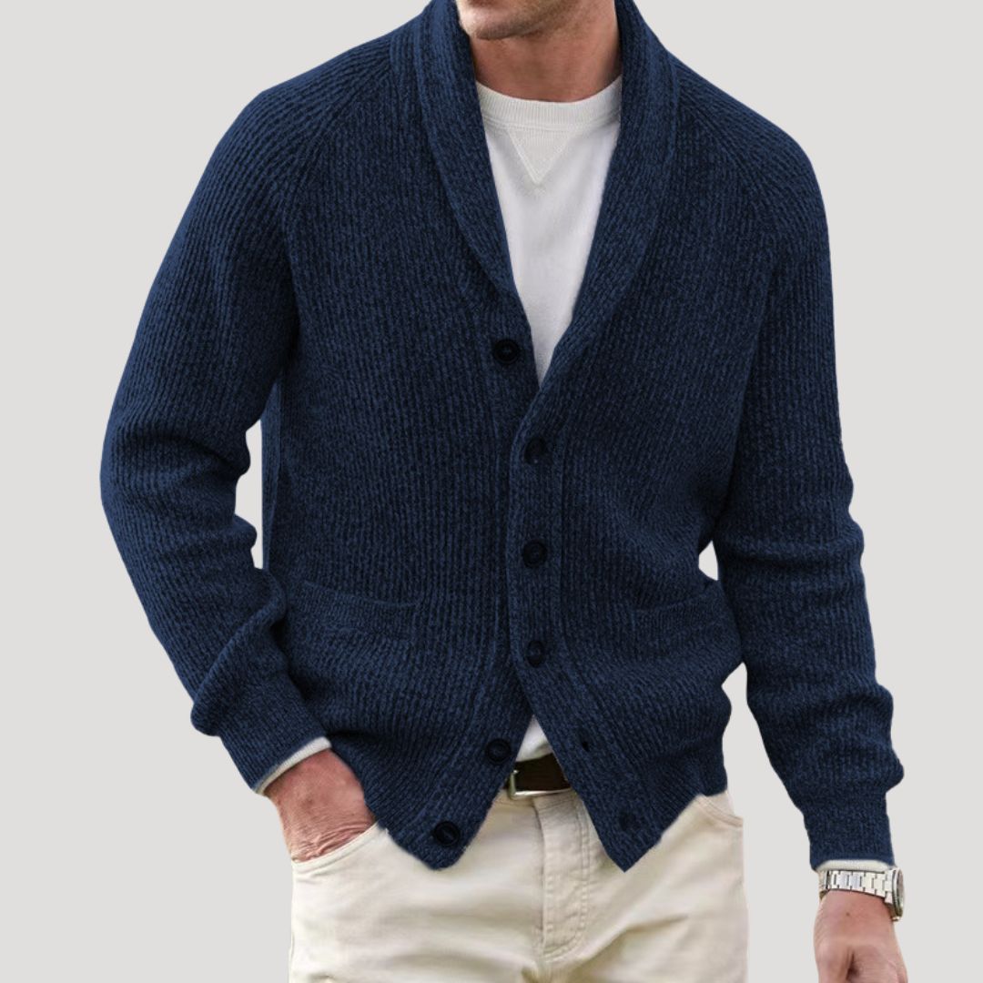 Men's spring vintage knitted cardigan
