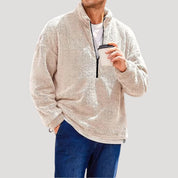 Men fleece half-zip pullover