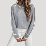 Women’s soft knit high neck spring jumper