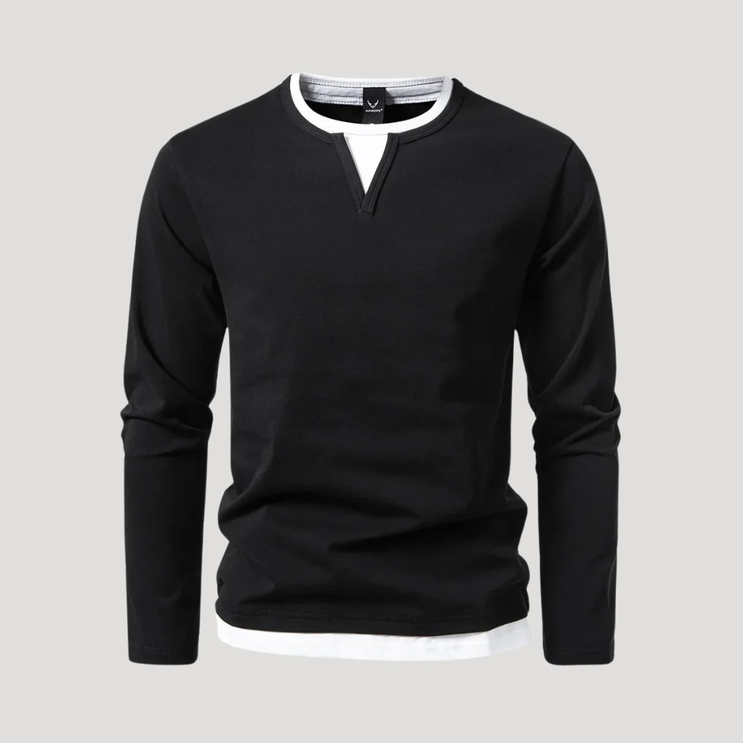 Men's casual long-sleeve tee