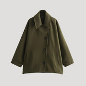 Women classic wool blend coat