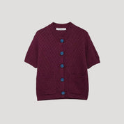 Women’s short sleeve summer cardigan with pockets
