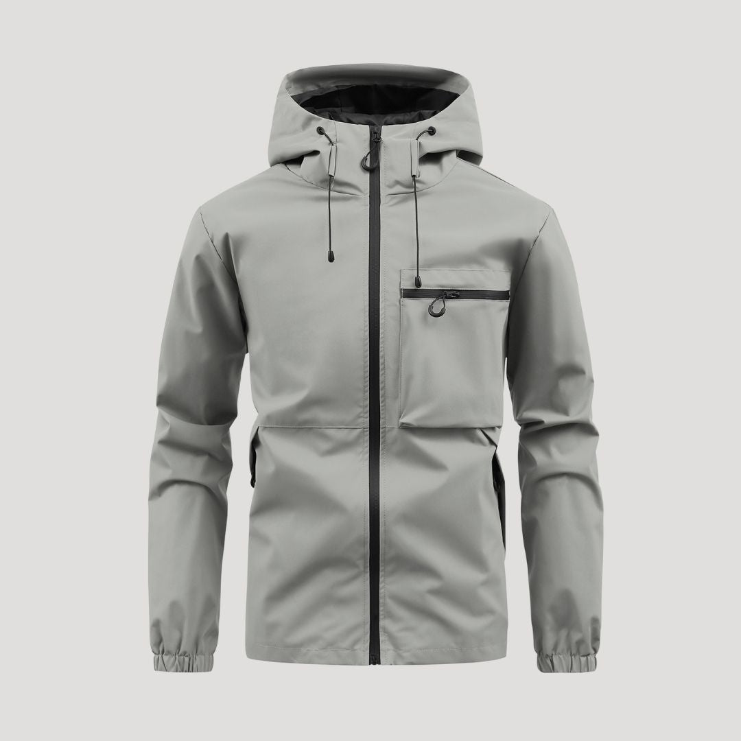 Men’s waterproof winter windbreaker rain jacket