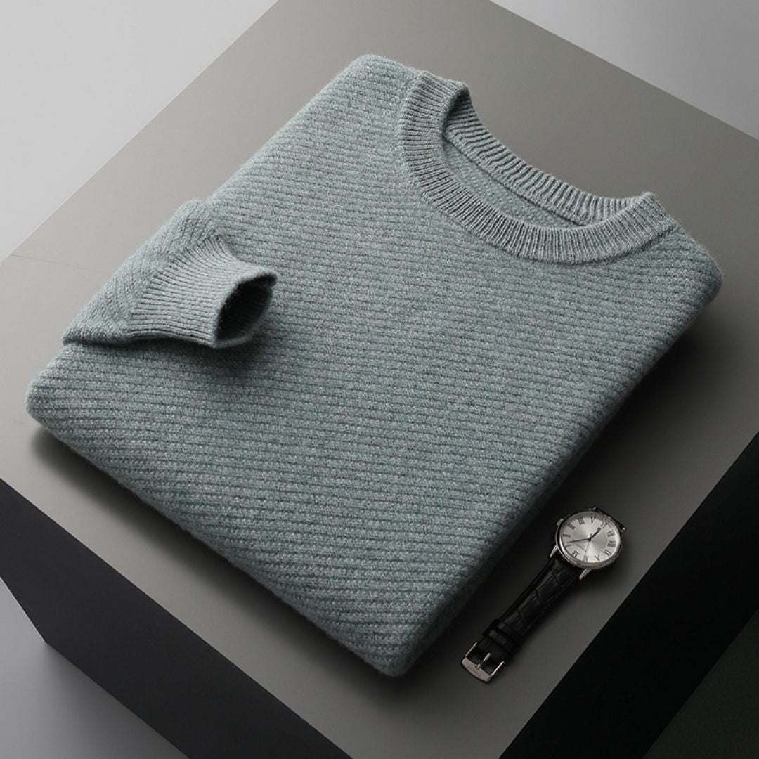 Men’s crew neck soft knitted winter sweater