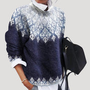 Women’s fair isle christmas jumper winter knit