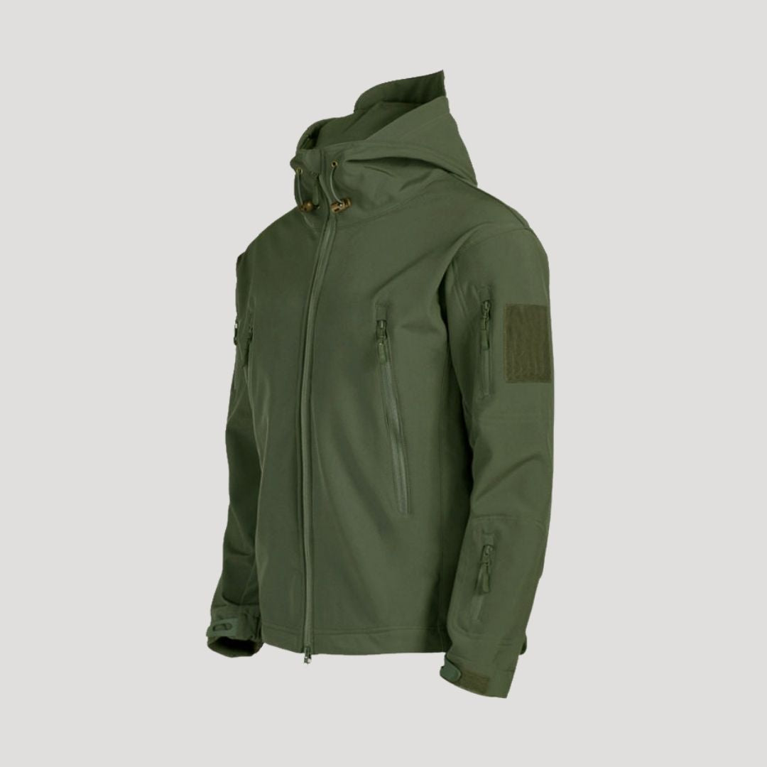 Men’s waterproof winter hooded softshell jacket