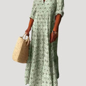 Women’s boho floral maxi summer beach dress