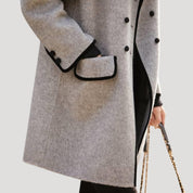 Women’s wool overcoat – double breasted winter coat