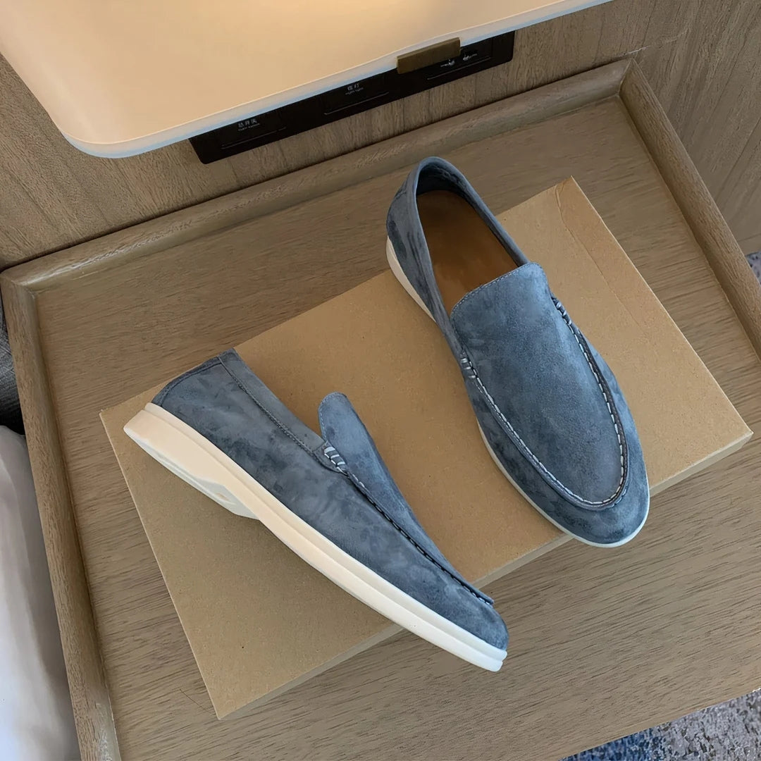 Men's suede slip on loafers – smart casual shoes