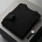 Men’s crew neck soft knitted winter sweater
