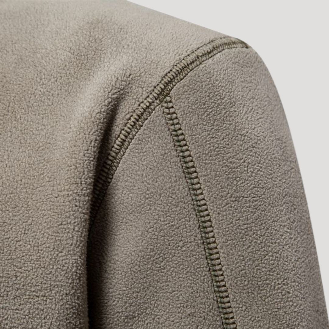 Men’s fleece half zip cosy winter jumper