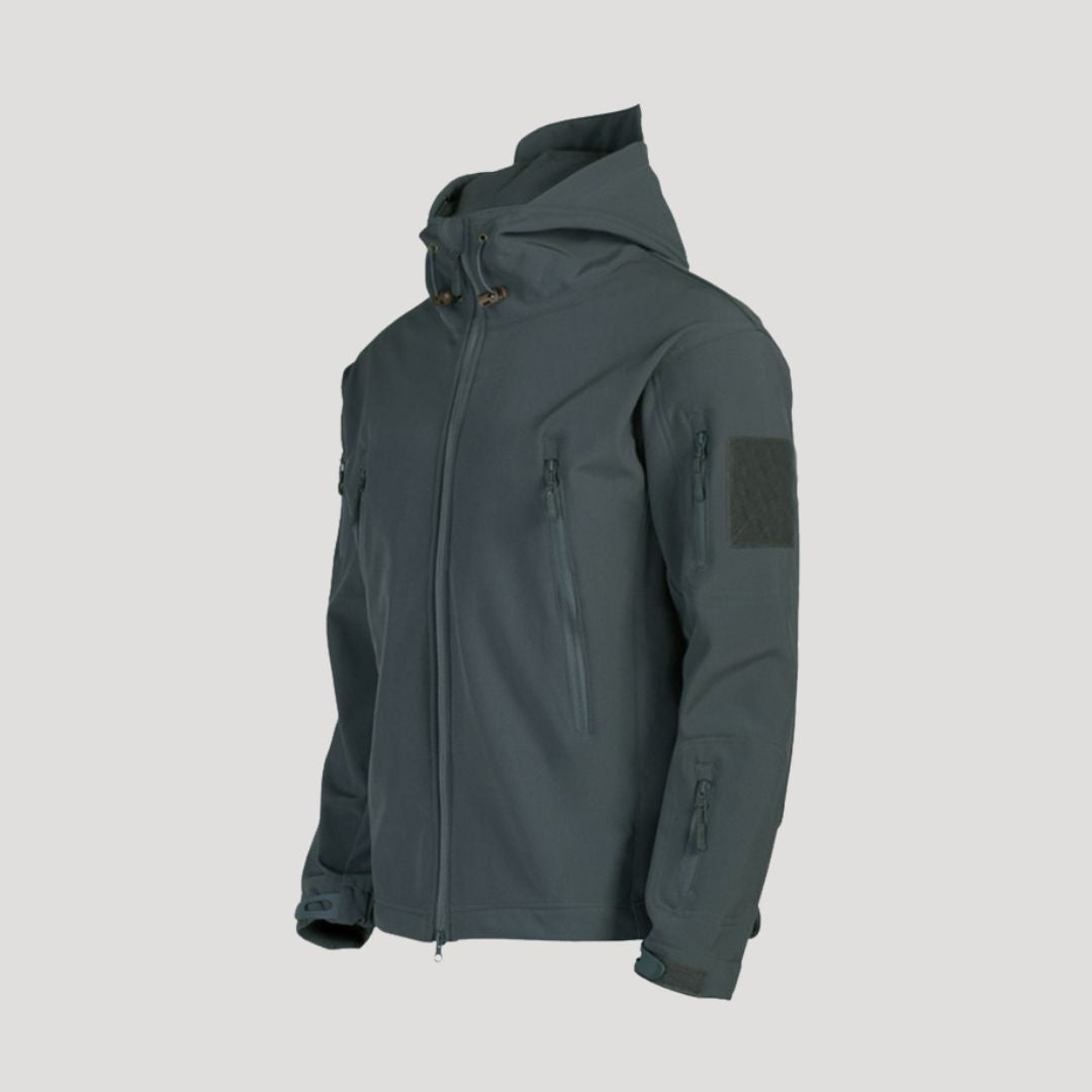 Men’s waterproof winter hooded softshell jacket