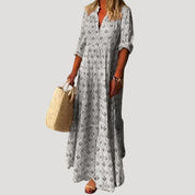 Women’s boho floral maxi summer beach dress