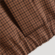 Women’s lightweight checkered zip up casual spring jacket