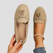 Women’s tassel slip ins – flat driving loafers