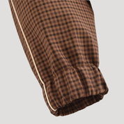 Women’s lightweight checkered zip up casual spring jacket