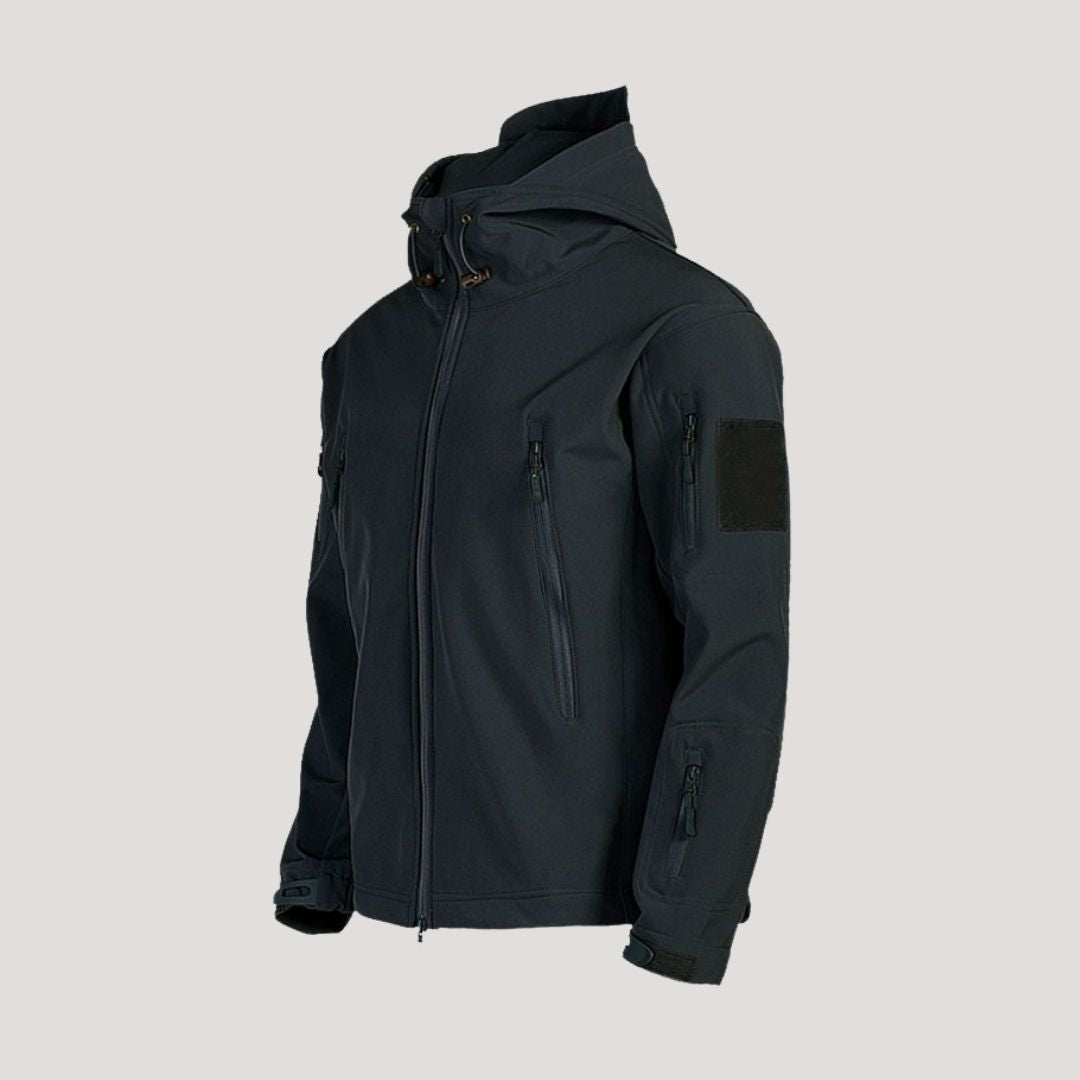 Men’s waterproof winter hooded softshell jacket