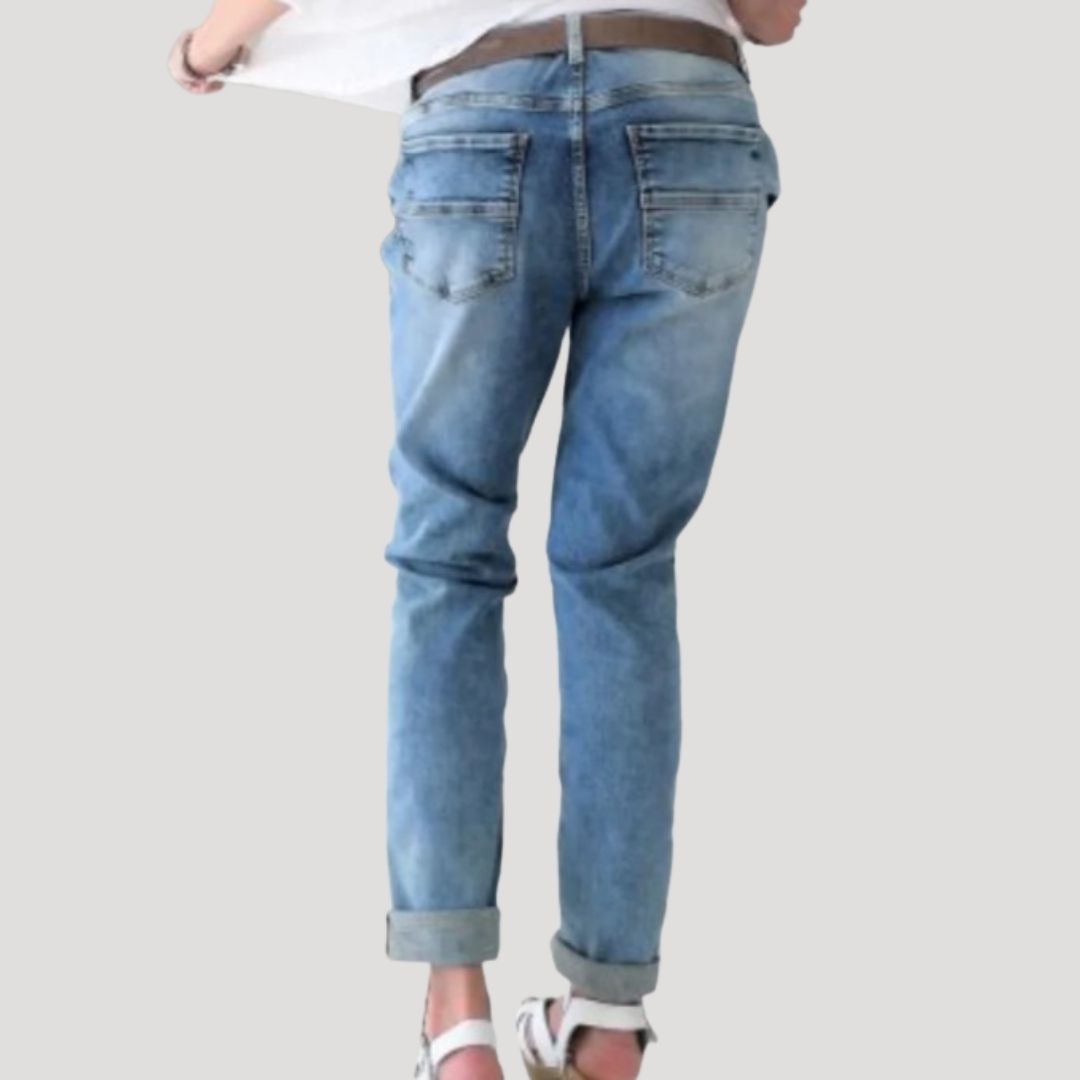 Women’s high waist blue denim jeans