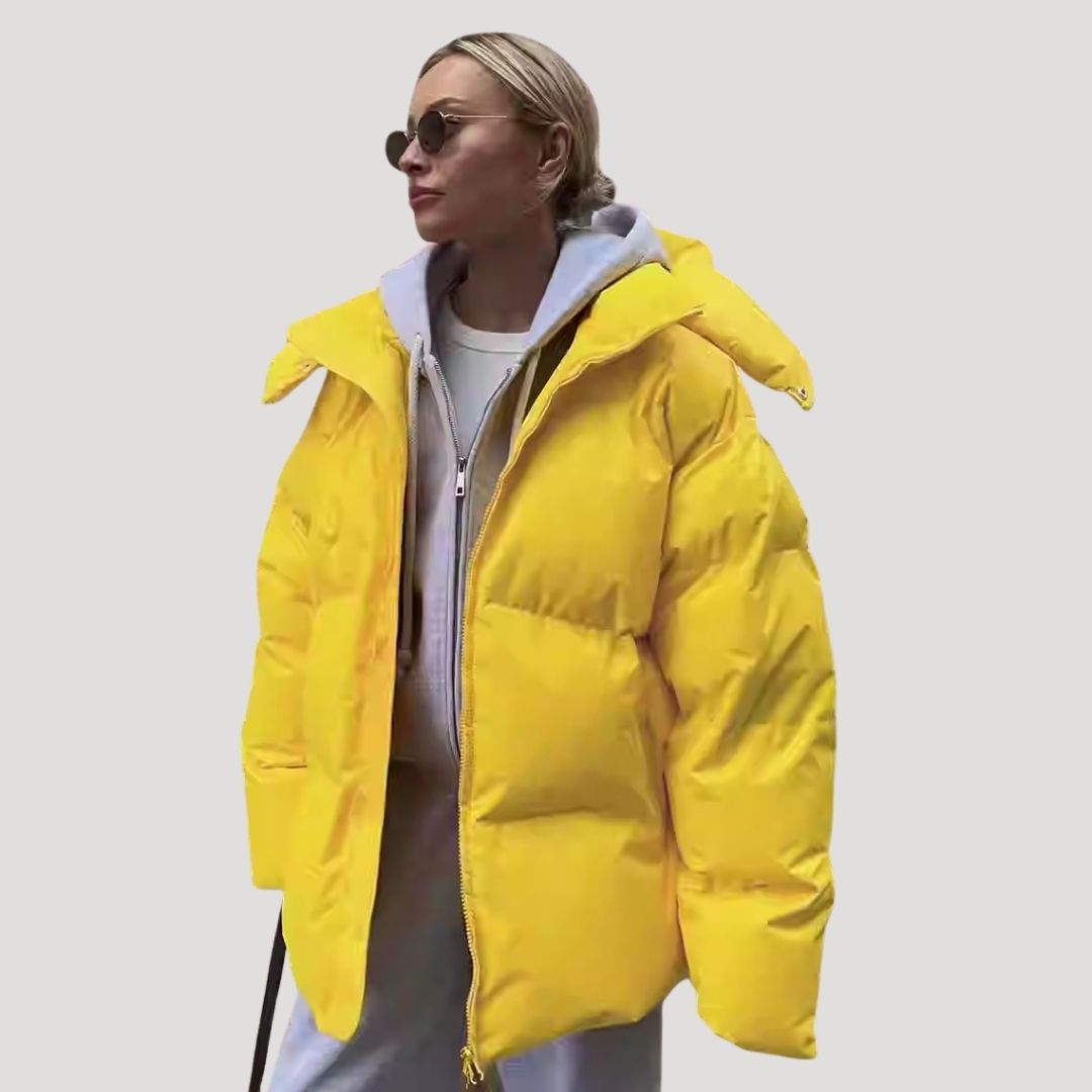 Women’s quilted puffer winter waterproof jacket