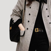 Women’s wool overcoat – double breasted winter coat