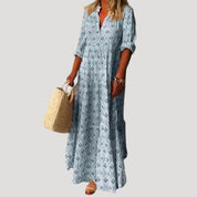 Women’s boho floral maxi summer beach dress
