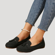 Women’s tassel slip ins – flat driving loafers