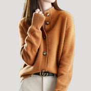 Women’s chunky knit button up winter cardigan