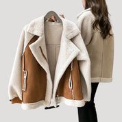 Women’s teddy warm winter zip up jacket