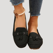 Women’s tassel slip ins – flat driving loafers