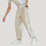 Men’s linen cropped trousers – casual summer lightweight fit